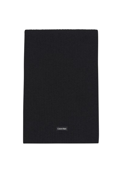 Calvin Klein Daddy Wool Knıt Scar Erkek Siyah Atkı