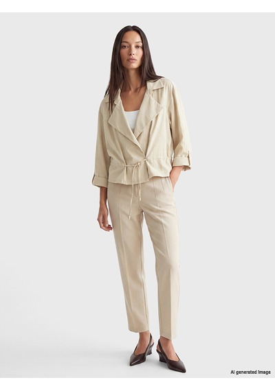 Lcw Everyday Yeşil Oversize Modal Karışımlı Kadın Ceket