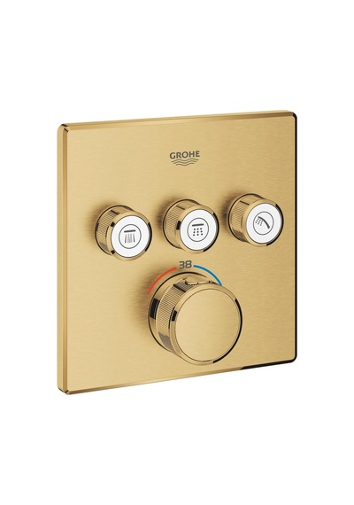 Grohtherm Smartcontrol Üç Valfli Akış Kontrollü, Ankastre Termostatik Duş Bataryası - 29126gn0 Diğer