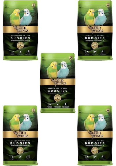 Gold Wings Premium Muhabbet Yemi 1 KG x 5 Adet