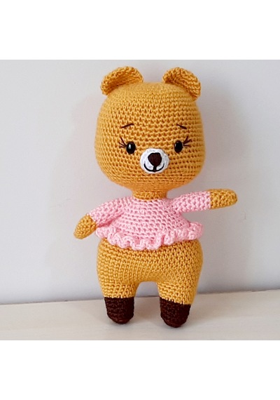 Amigurumi Örgü Oyuncak Ayı Kız