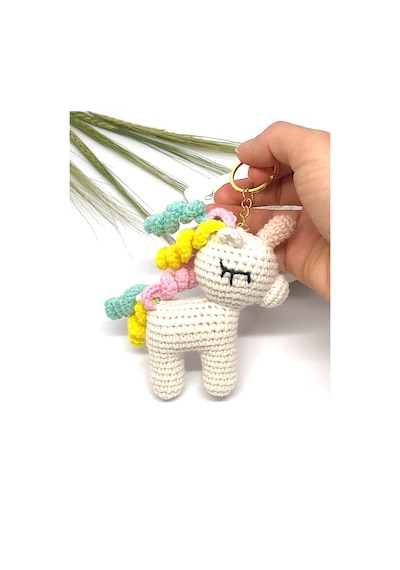 Amigurumi Unicorn Anahtarlık