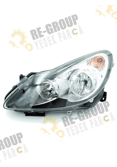Opel Corsa D Ön Far Siyah Zemin 2006-2010 -sol- 1216194