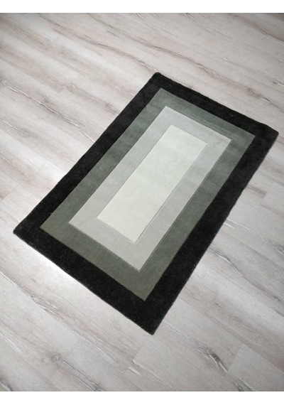 Yamalıhome Gri Kutu Desen Halı 80X125 Cm