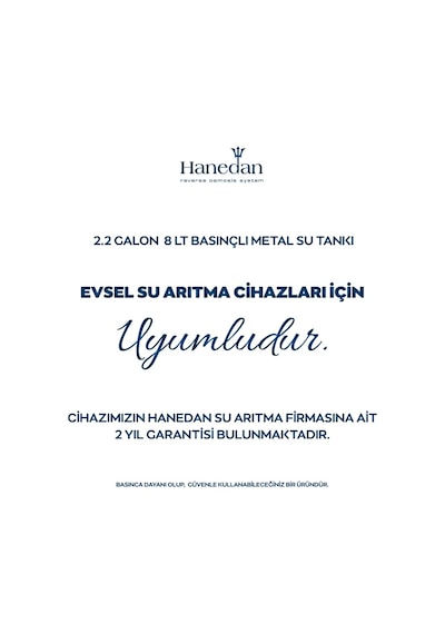 Su Arıtma Cihazı Için 2.2 Galon (8 Litre) Metal Genleşme Tankı 450582621