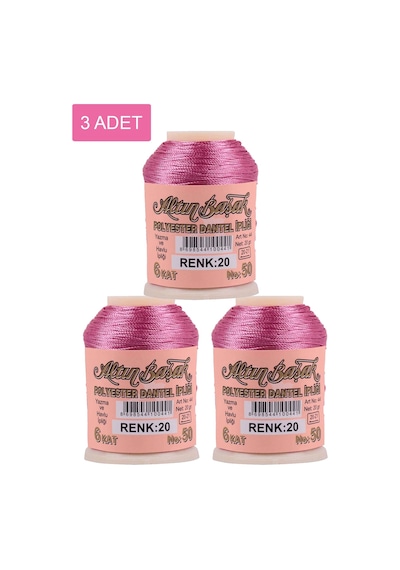 3 Adet Altınbaşak Oya Ve Dantel İpi 20 Gr - Royaleks - No: 020