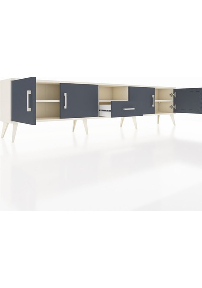 Arges Tv Ünitesi 3 Raflı Tek Çekmeceli 4 Kapaklı 220x30x51 Aytaşı-antrasit Antrasıt/antrasıt - Aytası Arges Tv Ünitesi 3 Raflı Tek Çekmeceli 4 Kapaklı 220x30x51 Aytaşı-antrasit Antrasıt/antrasıt - Aytası