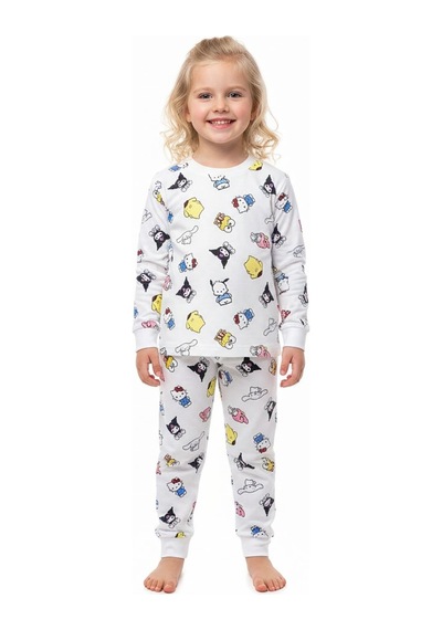 Kuromi Kız Çocuk Pijama Takım St09658 KREM