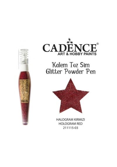 Cadence Kalem Toz Sim - Halogram Kırmızı Hologram Kırmızı Hologram Kırmızı