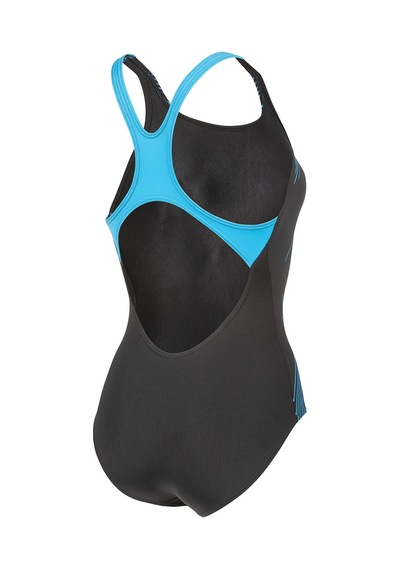 Arena Graphic Swimsuit Swim Pro Back Kadın Siyah Yüzücü Mayo 011182580