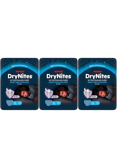 Drynites Emici Gece /külot Bez Erkek 13+yaş 48-60kg Xl 60 Adet XL 3'lü