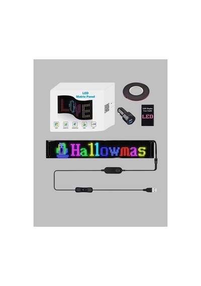 Kayan Yazı Destekli Rgb Led Reklam Paneli Usb İle Kolay Kurulumlu Renk