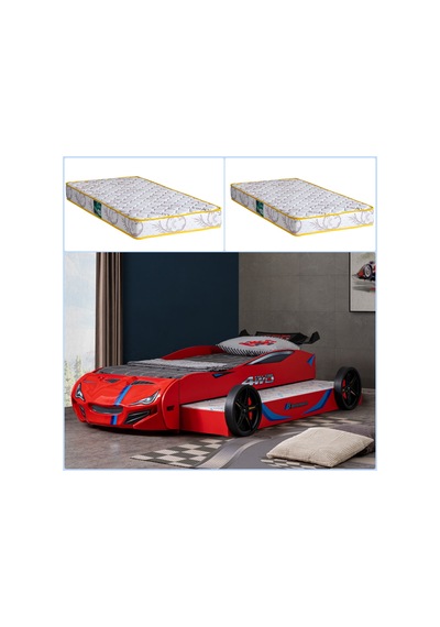 Setaymobilya Merso Yavrulu Araba Yatak Kırmızı + 2 Adet Comfort Yatak Setaymobilya Merso Yavrulu Araba Yatak Kırmızı + 2 Adet Comfort Yatak