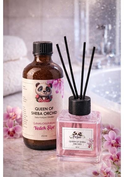 Saba Kraliçe Orkidesi Çubuklu Oda Kokusu 250 Ml Refil Ve 100 Ml Difüzör Şişe Fresh