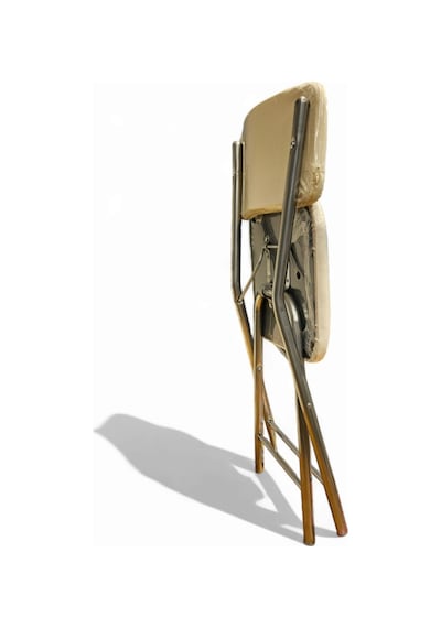 Katlanır Metal Ayaklı Siyah Sandalye - Foldable Metal Legs Chair