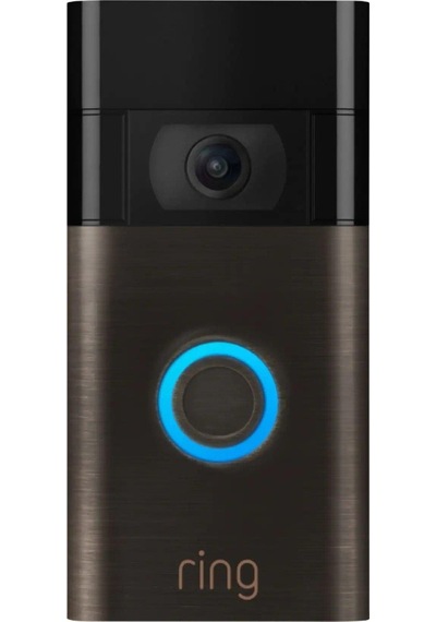 Ring Video Doorbell 1080p Akıllı Smart Görüntülü Kapı Zili Siyah