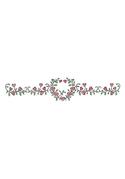 Tobin Damgalı Yastık Kılıfları, Kalp Asma, 50,8 Cm X 76,2 Cm Nakış Seti Abanoz
