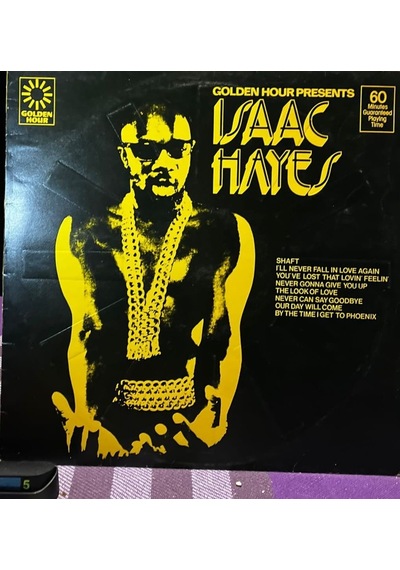 Isaac Hayes - Golden Hour Presents Lp 1974 - Stax Records Gh 844 - İngiliz Baskı Plak