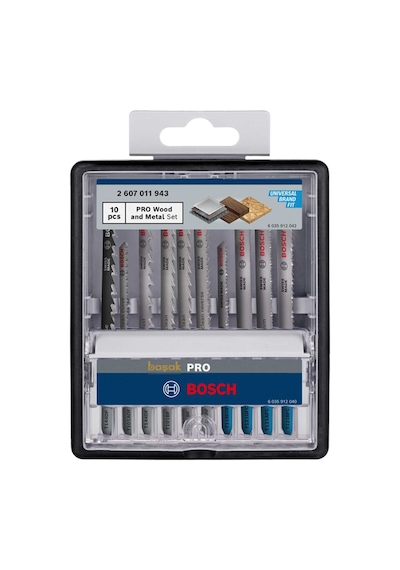 Bosch Pro 10'lu Ahşap Ve Metal Kesim Dekupaj Ucu Seti 2607011943