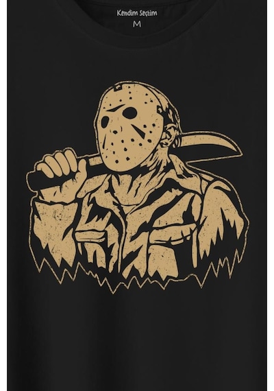 Jason 13. Cuma Korku Film Friday Baskılı Tişört Unisex T-shirt 001