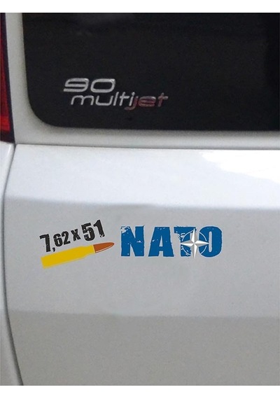 7.62x51 Nato Folyo Etiket - 21 X 6 Cm