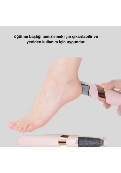 Elektrikli Ayak Törpüsü 360 Etkili Nasır Ve Kuru Deri Bakım Aleti