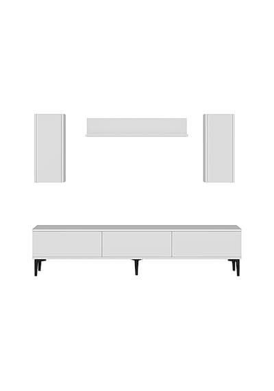 Tvr1899b - Aplos Tvr180 Tv Ünitesi Takım , Tv Sehpası Beyaz 180cm