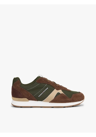 Tommy Hilfiger Fm0fm05679 Runner Icon Mix Erkek Günlük Ayakkabı Kahverengi