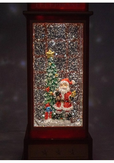 Noel Baba Çam Ağacı Işıklı Ve Müzikli Kar Küresi