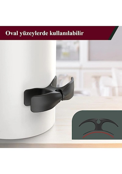 E2m Yapışkanlı Kablo Sabitleyici Düzenleyici 4'lü Set Siyah - Beyaz