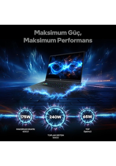 Game Garaj Slayer5 9XL-5090 C1 Ultra 9 275HX 32 GB 1 TB SSD RTX5090 17" Free Dos Dizüstü Bilgisayar