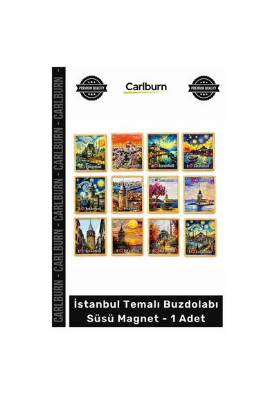 Magnet Hediyelik Hatıra Turistik Dekoratif Şehir Baskılı İstanbul Temalı Buzdolabı Süsü Magnet 65145923