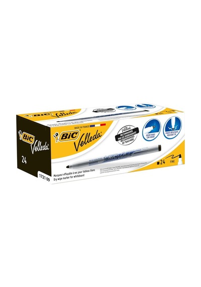Bic Velleda Siyah Tahta Kalemi