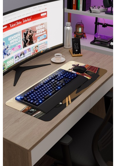 Gta San Andreas Kaymaz Dikişli Kauçuk Oyuncu Mousepad V1 - 70x30 Xl Gaming Mouse Pad Fare Altlığı