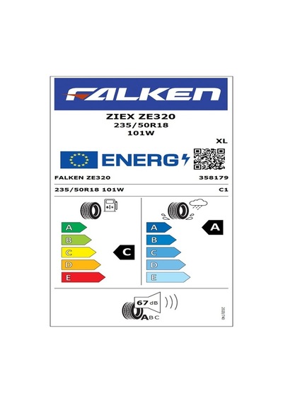 Falken 235/50R18 101w XL Ziex Ze320 Yaz Lastiği 2025
