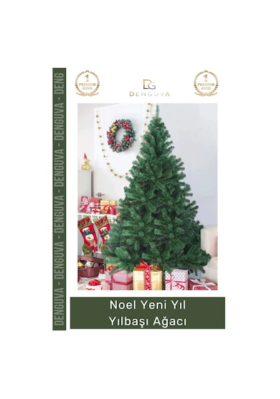 Noelpaketi Lüks Yılbaşı Çam Ağacı Sık Dallı Kaliteli Ev Ofis Dekorasyon Noel Paketi 110 Cm 110 Dal Standart