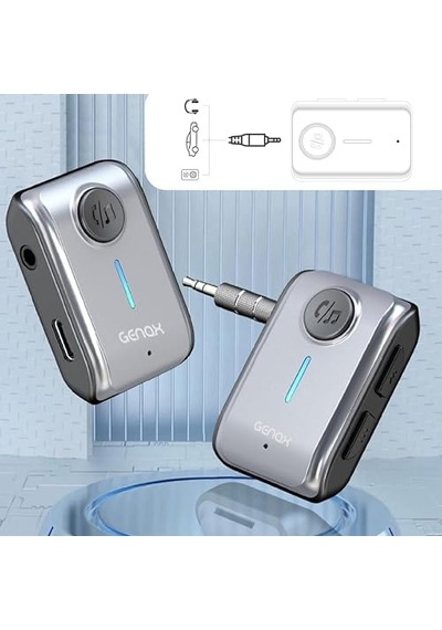 Bluetooth Araç Kiti Kablosuz Müzik Keyfi Aux Adaptör