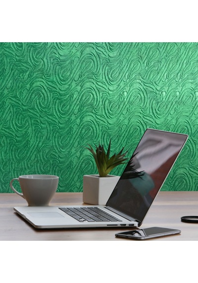 Tink 3d Kendinden Yapışkanlı Akustik Keçe Panel Dalgalı Desenli 52x98 Cm 10 Adet 5 M² Yeşil