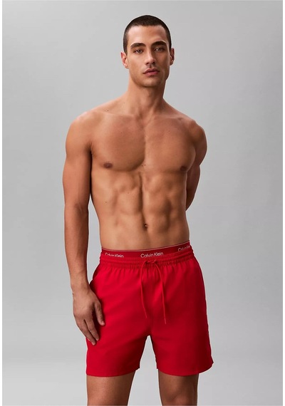Calvin Klein Erkek Normal Kesim Hızlı Kuruyan Kumaşlı Kırmızı Deniz Şortu-15867