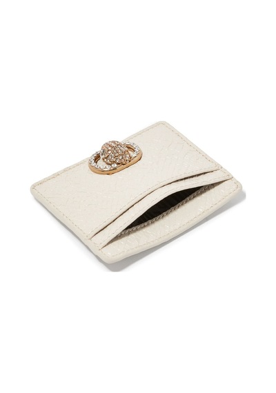 Kurt Geiger Chelsea Card Holder, Kompakt Deri Kartlık Kadın Ekru