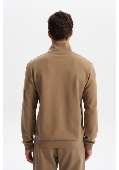 Ar-ma Erkek Slim Fit Dik Yaka Yarım Fermuar Pamuklu Sweatshirt Sol Kol Fermuar Cepli K30404685702 Gri-bej G8 Gri - Füme Ar-ma Erkek Slim Fit Dik Yaka Yarım Fermuar Pamuklu Sweatshirt Sol Kol Fermuar Cepli K30404685702 Gri-bej G8 Gri - Füme