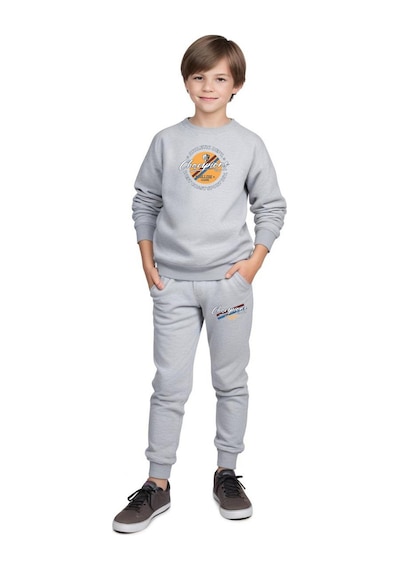 Fyk Kids Erkek Çocuk Bisiklet Yaka Champions Baskılı Eşofman Takımı Gri