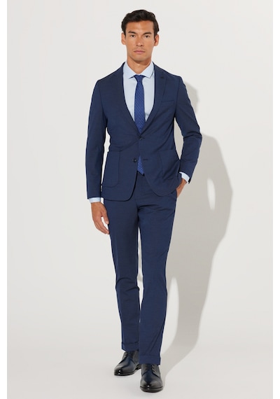 Altınyıldız Classıcs Erkek Lacı Ekstra Slim Fit Dar Kesim Mono Yaka Desenli Takım Elbise