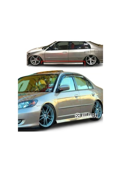 Honda Civic 2001-2006 Marşpiyel Plastik Boyasız