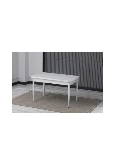 Beyaz Mdf 80 X 130 Açılabilir Mutfak Masası Beyaz Beyaz Beyaz Mdf 80 X 130 Açılabilir Mutfak Masası Beyaz Beyaz