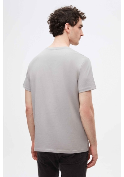 D's Damat Ds Damat Gri V Yaka %100 Pamuk T-shirt 4HC141996755M Gri