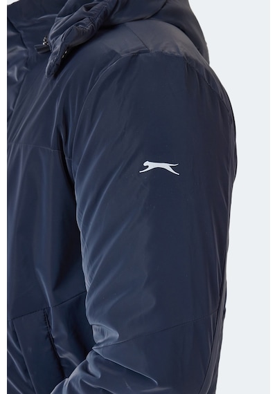 Slazenger Grım Erkek Çıkarılabilir Kapişonlu Lacivert Mont & Kaban Lacivert