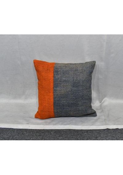 Zehra Abla Halı Yeni El Dokuma Patchwork Kırkyama Dekoratif Kilim Kırlent Yastık Kılıfı 6454 Çok Renkli