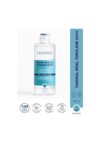 Celenes By Sweden Yağlı Karma Cilt Thermal Misel Temizleme Suyu 250 ML