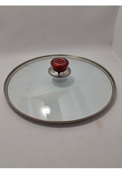 Cam Kapak 30 Cm Ve Kırmızı Elma Şekeri Kulp